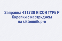 Заправка 411730 RICOH TYPE P Скрепки с картриджем