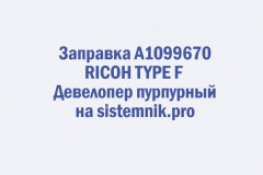 Заправка A1099670 RICOH TYPE F Девелопер пурпурный