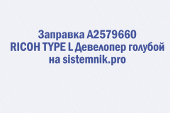 Заправка A2579660 RICOH TYPE L Девелопер голубой