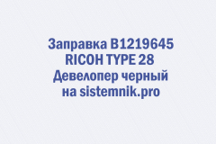 Заправка B1219645 RICOH TYPE 28 Девелопер черный