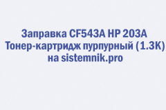 Заправка CF543A HP 203A Тонер-картридж пурпурный (1.3K)