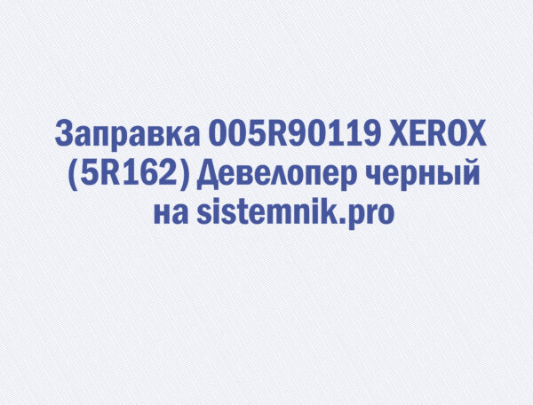 Заправка 005R90119 XEROX (5R162) Девелопер черный