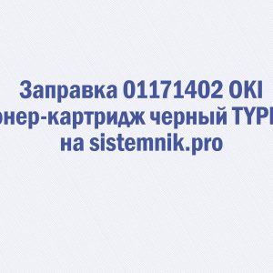 Заправка 01171402 OKI Тонер-картридж черный TYPE-7