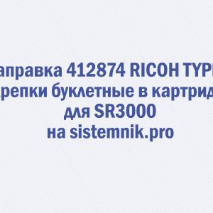 Заправка 412874 RICOH TYPE S Скрепки буклетные в картридже для SR3000