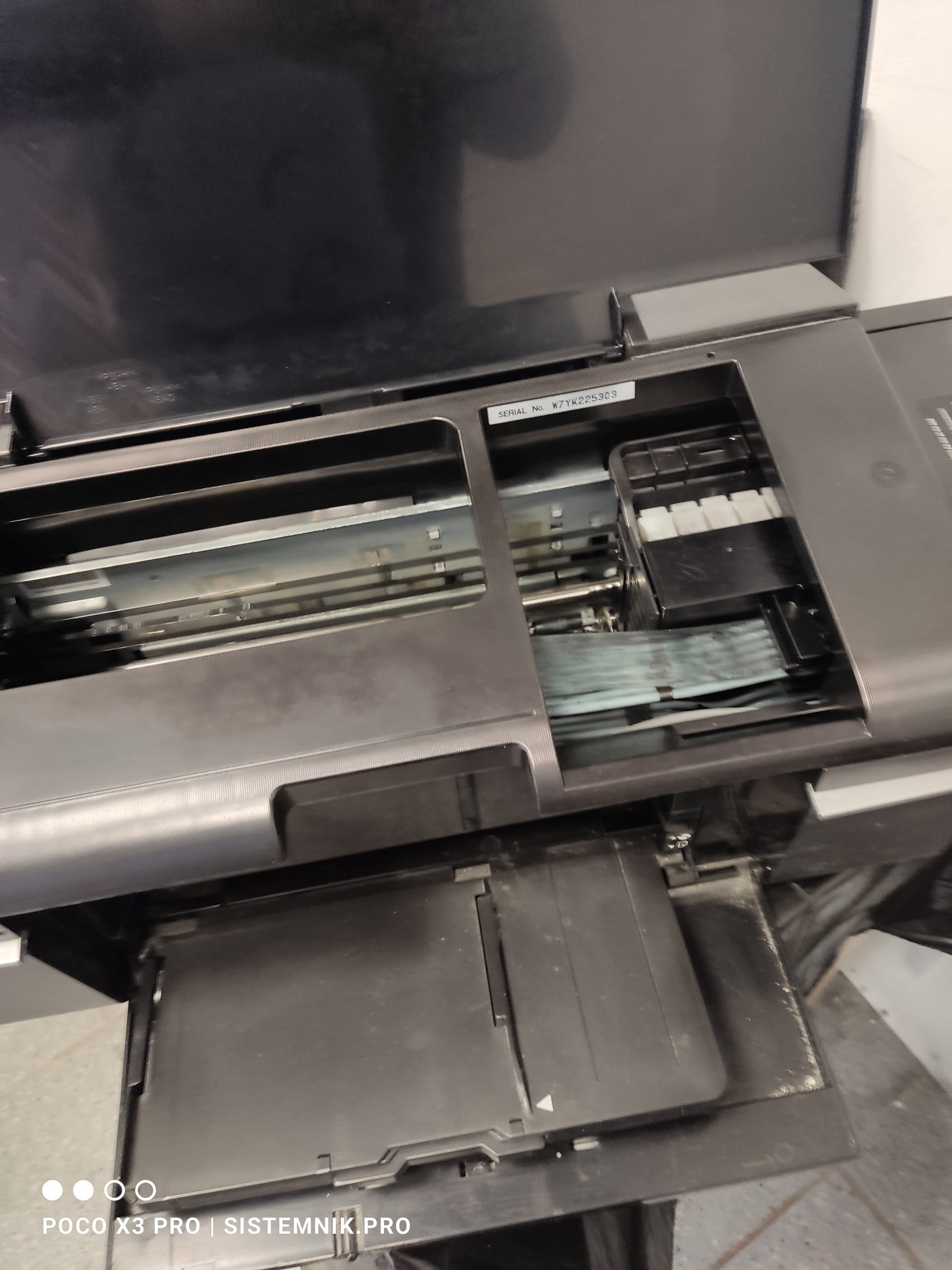 Ремонт цветного струйного принтера Epson L805