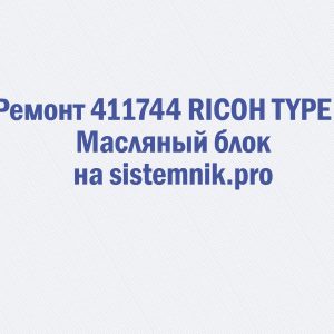 Ремонт 411744 RICOH TYPE P Масляный блок