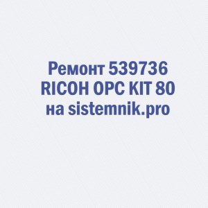 Ремонт 539736 RICOH OPC KIT 80