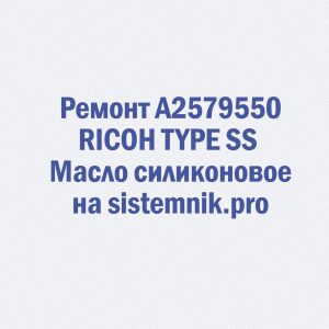 Ремонт A2579550 RICOH TYPE SS Масло силиконовое