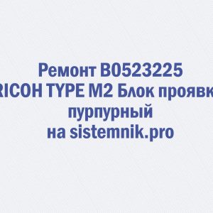 Ремонт B0523225 RICOH TYPE M2 Блок проявки пурпурный