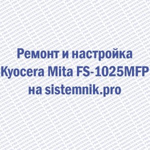 Ремонт принтера Kyocera Mita FS-1025MFP