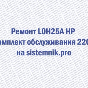Ремонт L0H25A HP Комплект обслуживания 220V