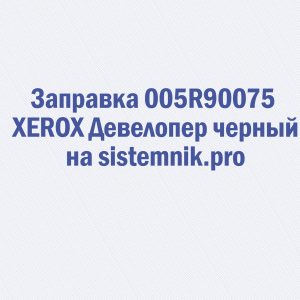 Заправка 005R90075 XEROX Девелопер черный
