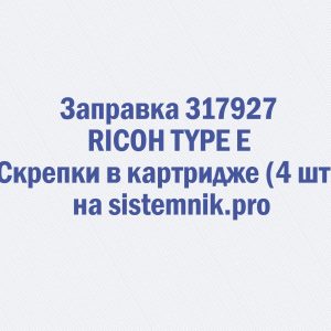 Заправка 317927 RICOH TYPE E Скрепки в картридже (4 шт.)