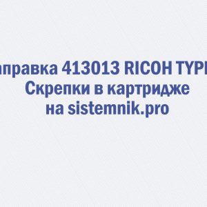 Заправка 413013 RICOH TYPE M Скрепки в картридже