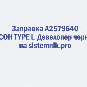 Заправка A2579640 RICOH TYPE L Девелопер черный