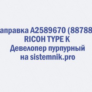 Заправка A2589670 (887882) RICOH TYPE K Девелопер пурпурный