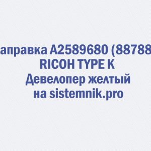 Заправка A2589680 (887881) RICOH TYPE K Девелопер желтый