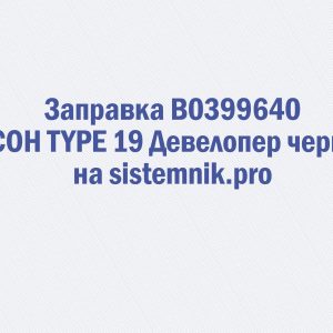 Заправка B0399640 RICOH TYPE 19 Девелопер черный